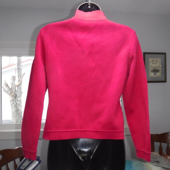 Raspberry Red Snap Cartigan size US small - Picture 5 of 8